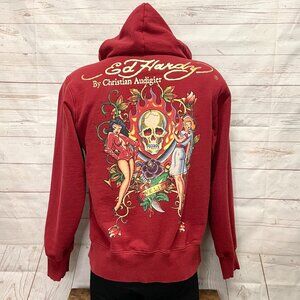 Vintage Ed Hardy by Christian Audigier Full Zip Hoodie